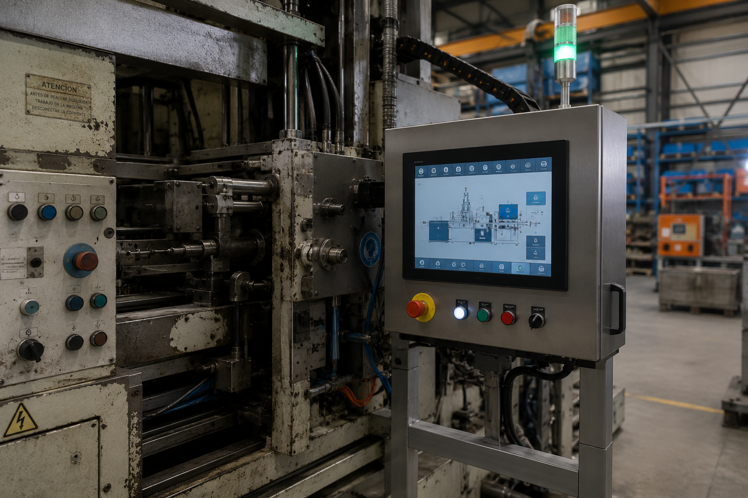 Retrofit y actualización de maquinaria industrial