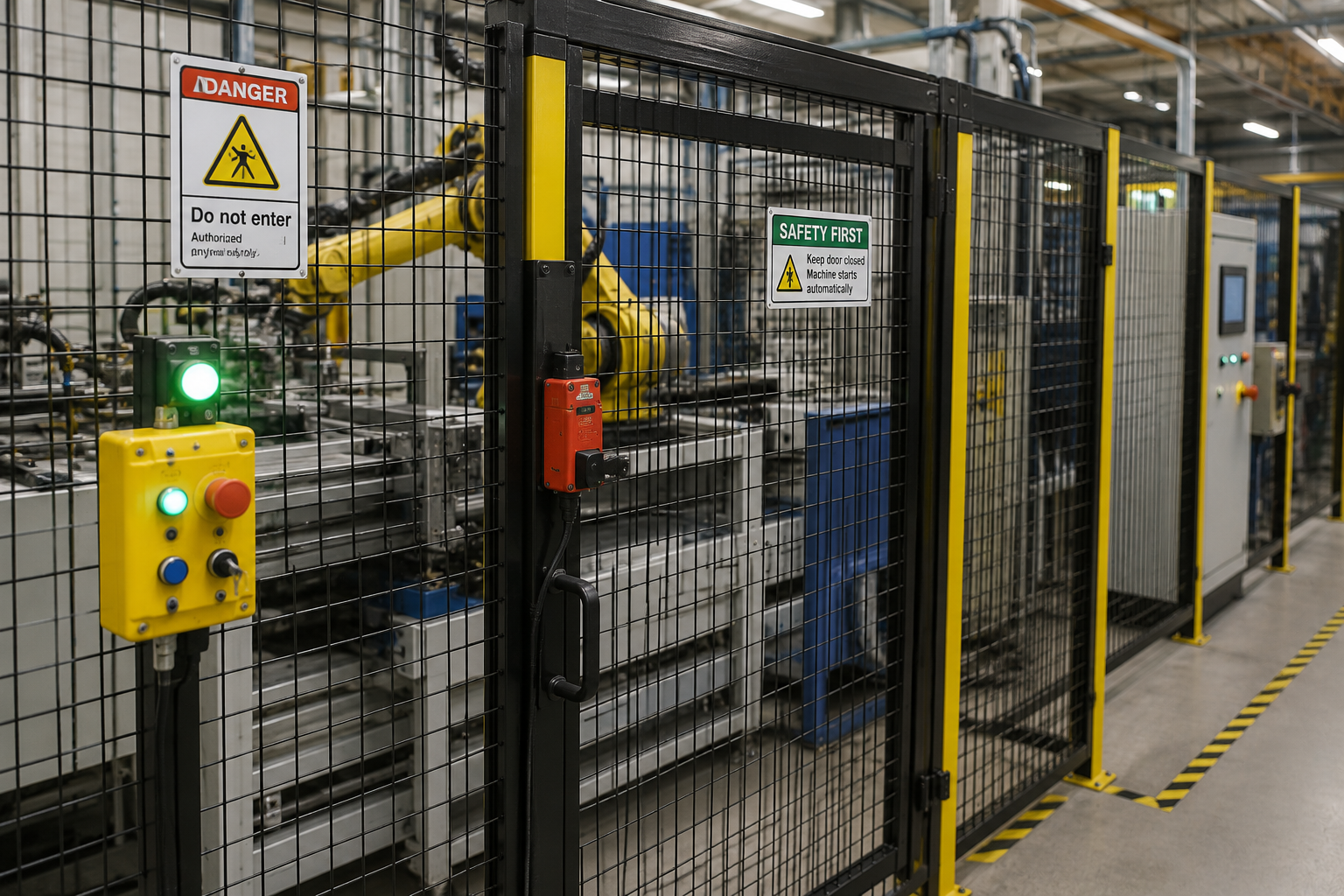 Seguridad industrial aplicada a maquinaria y líneas de producción