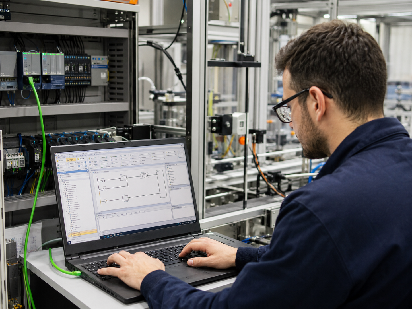 Programación de autómatas PLC para maquinaria industrial